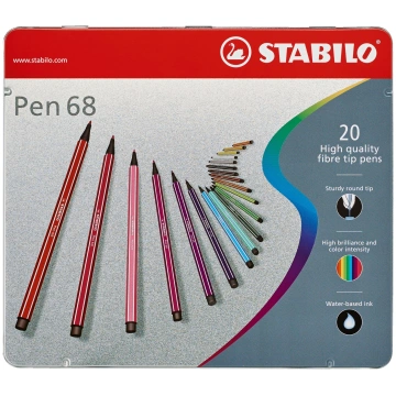 Flomāsteri Stabilo Pen 68 Arty, vienpusējs, daudzk