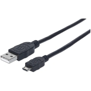 Manhattan USB-A to Micro-USB Cable, 0.5m, Male to 