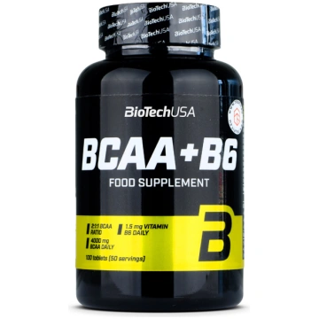 BCAA + B6 Biotech USA 100 tabletes