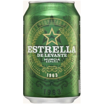 Estrella de Levante, classic lager beer (cerveza),