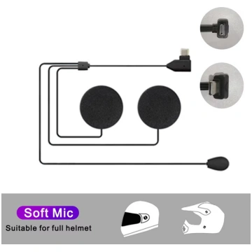 Type C Plug Soft/Hard Mic with Speaker Motorcycle 