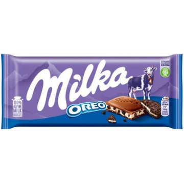 Šokolādes tāfelīte Oreo 100g, Milka