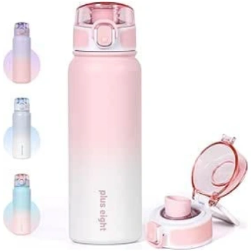 Nerūsējošā tērauda ūdens pudele, 600 ml izolēta ūd