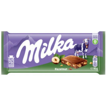 Šokolādes tāfelīte Whole Hazelnuts 95g, Milka