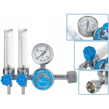 GEKO G80076 CO2/Argona gāzes regulators ar diviem 