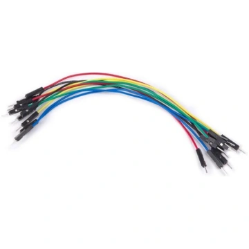 SET OF AWG BREADBOARD JUMPER WIRES - ONE PIN MALE 