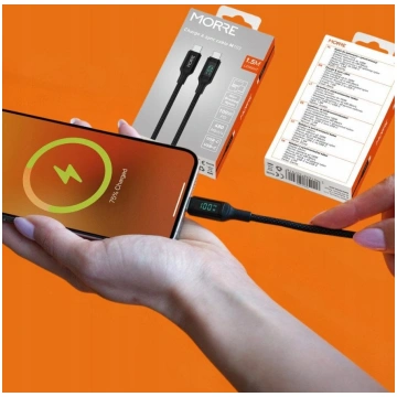 Tiross MORRE KABEL DO LADOWARKI USB-C 100W 1 5m Z 