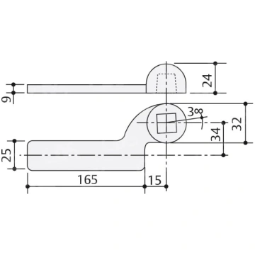 BRACCIO INFERIORE ASSA ABLOY AC1