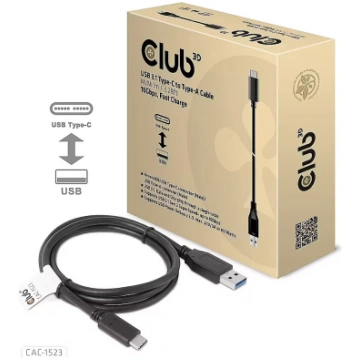 Club3D USB-C to USB-A Cable, PD 60W, 1m CAC-1523 8