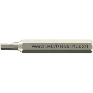 Screwdriver bit | Hex Plus key | HEX 2mm | 840/0 M