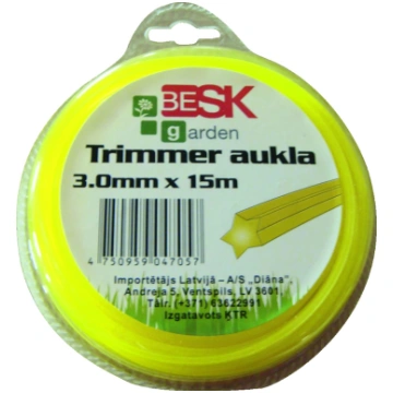 Trimmer aukla 1.6mm*15m zvaigzne BESK