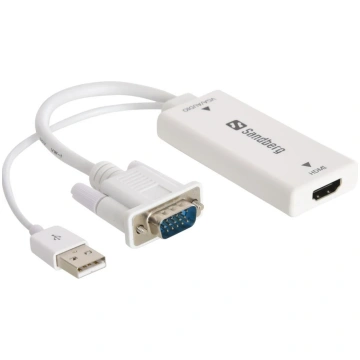 Adapteris Sandberg VGA/Audio / HDMI / USB HDMI, VG