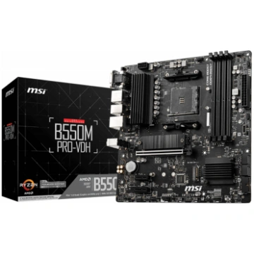 Mainboard|MSI|AMD B550|SAM4|MicroATX|Memory DDR4|M