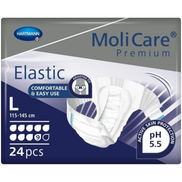 Autiņbikses MoliCare Premium Elastic 9L, 24 gab