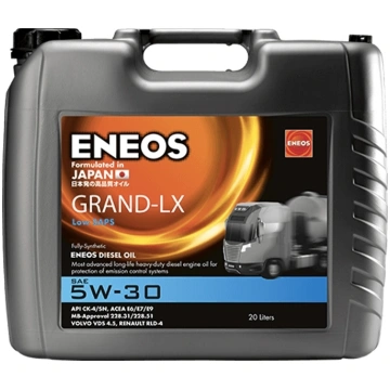 Motoreļļa ENEOS GRAND-LX 5W30 API CK-4/SN,ACEA E6/