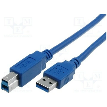 Cable; USB 3.0; USB A plug,USB B plug; nickel plat