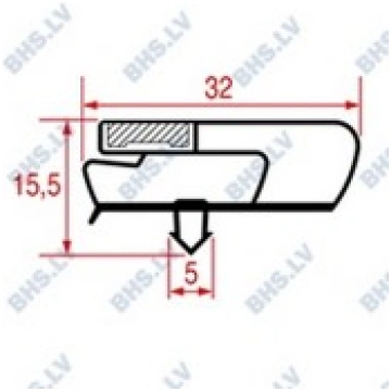 SNAP-IN GASKET 690x635 mm LF L3186662
