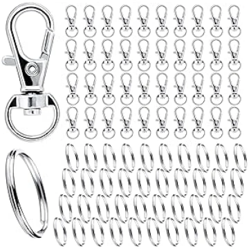 Key Ring Small 80 Pieces Carabiner Key Ring Craft 
