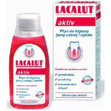 Mutes skalojamais Lacalut Aktiv 300 ml — antibakte