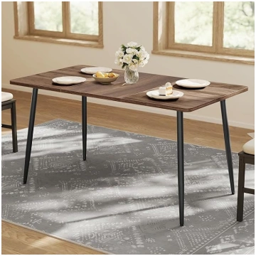 VASAGLE Dining Table for 4-6 People, Dining Room T