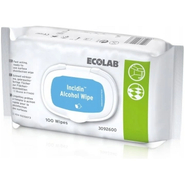 Salvetes, Incidin, Incidin Alcohol Wipe – 100 pcs.