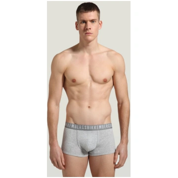 Grey 2-pack men's boxers in stretch cotton