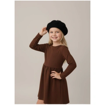 Melna bērnu berete Mazā Parīziete ZOYA Fashion