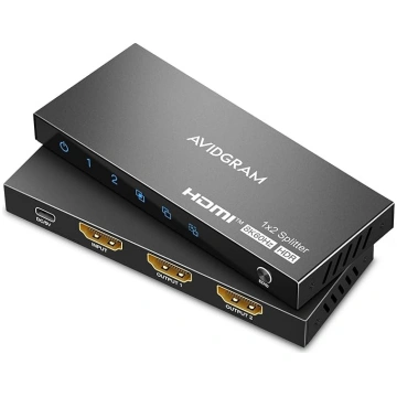 AVIDGRAM HDMI sadalītājs 1 in 2 Out - 8K 60Hz, 4K