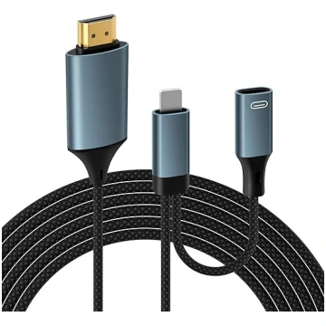 Lightning HDMI adapteris, [pple MFi Certified] 108