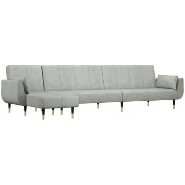 vidaXL Sofa Bed in L Shape, Corner Sofa with Sleep