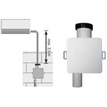 Iebūvējams kondensātsifons, d=32 mm, plastmasa, ba