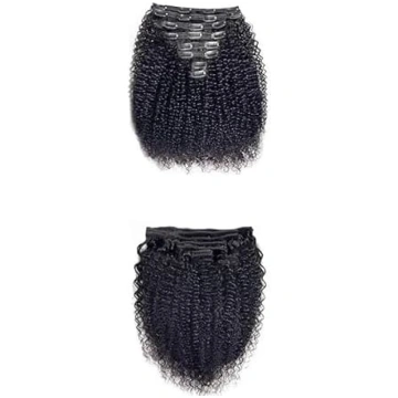 Cirtaini matu pagarinājumi, īsti mati Afro cirtain