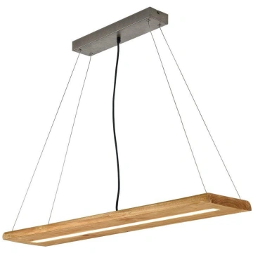 Trio Brad LED piekarama lampa wood brushed steel 3