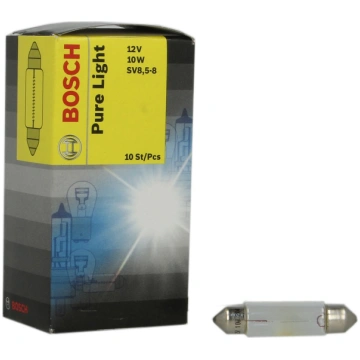 Spuldze C10W (10 gab.) Pure Light 12V 10W BOSCH