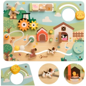 Classic World Wooden Manipulative Activity Board F