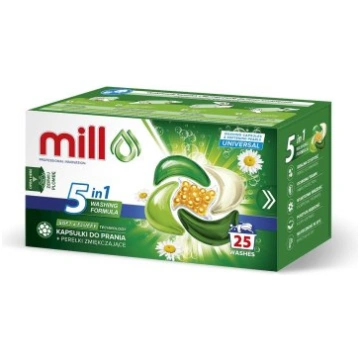 MILL PRO 5k laundry capsules + UNIVERSAL softening