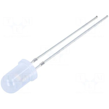 LED | white warm | 5mm | 750÷1120mcd | 30° | Front