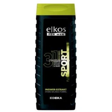 Elkos dušas gēls vīriešiem Sport Care 3in1 ķermeni