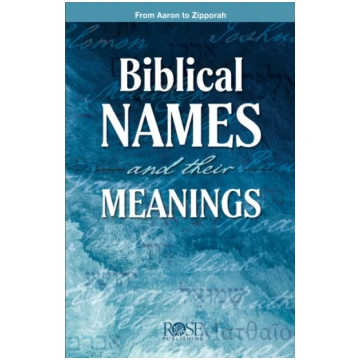 Biblical Names and Their Meanings Bookshop