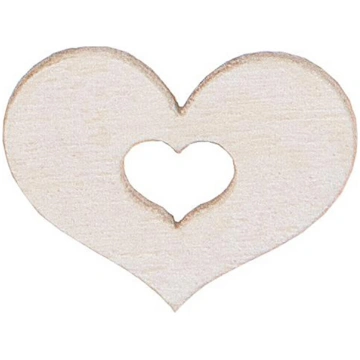 Set of 16 white hearts Casolaro Hotellerie