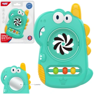 Woopie BABY sensoro rotaļlietu zobu spogulis Dino 