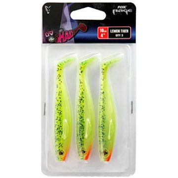 Fox Rage Rage Pro Shad 10cm / 4" UV Lemontiger, ef