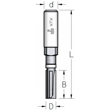 Frēze ar augšējo gultni D6.3 d6 W.P.W PFT30633