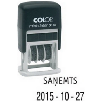 Zīmogs COLOP datumu numerators Mini-Dater S160 D16
