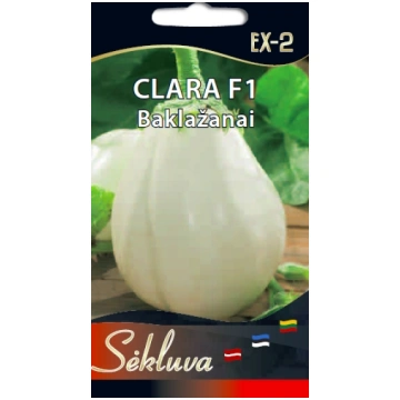 Baklažāns baltais Clara F1 10gb sēklas Sēkluva