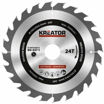 Zāģa ripa kokam, 190 mm Kreator