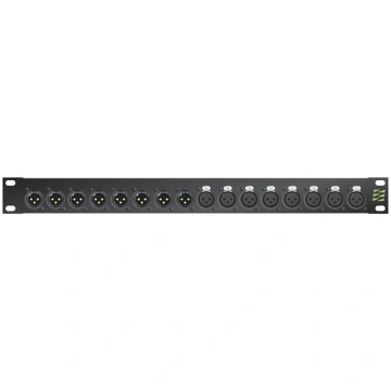 Sommer cable Audio-connection panel XLR , 1 HE, 12