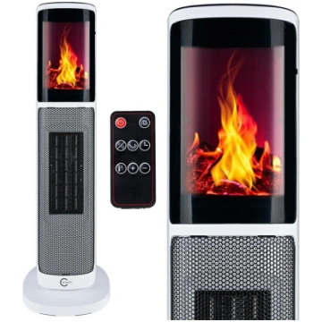 Ventilatora sildītājs ar kamīnu - heaters, electri