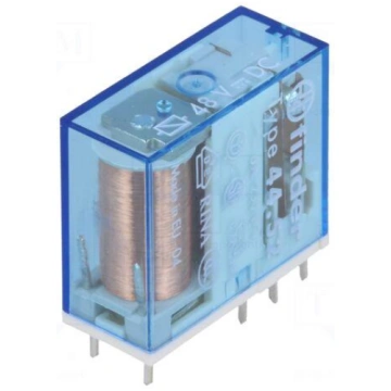 Relay: electromagnetic | DPDT | Ucoil: 48VDC | 6A/