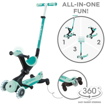 GLOBBER skrejritenis Go Up Deluxe Lights 360°, pip